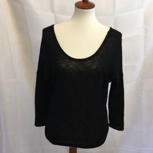 Black blouse with bow in the back